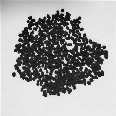 Extruded Pellet ایکٹیویٹڈ کاربن لو ایش کالمنر ایکٹیویٹڈ کاربن ہوائی ندی کے لیے